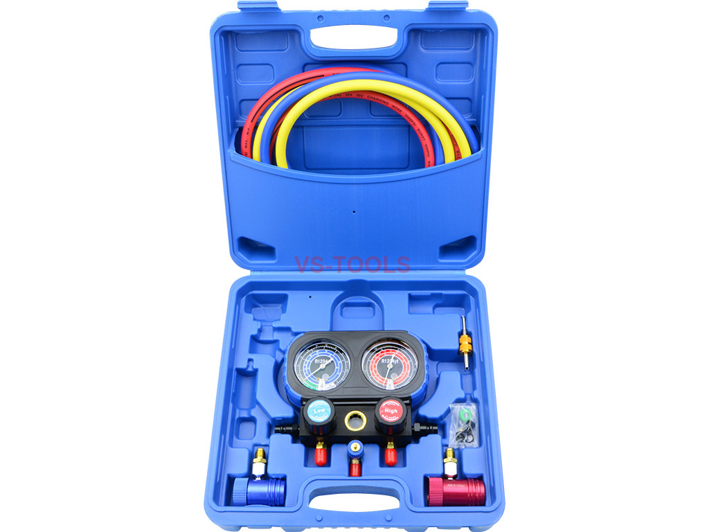 AC Hose Manifold AC Manifold Gauge Set For Refrigeration - 3FT - Foto 4